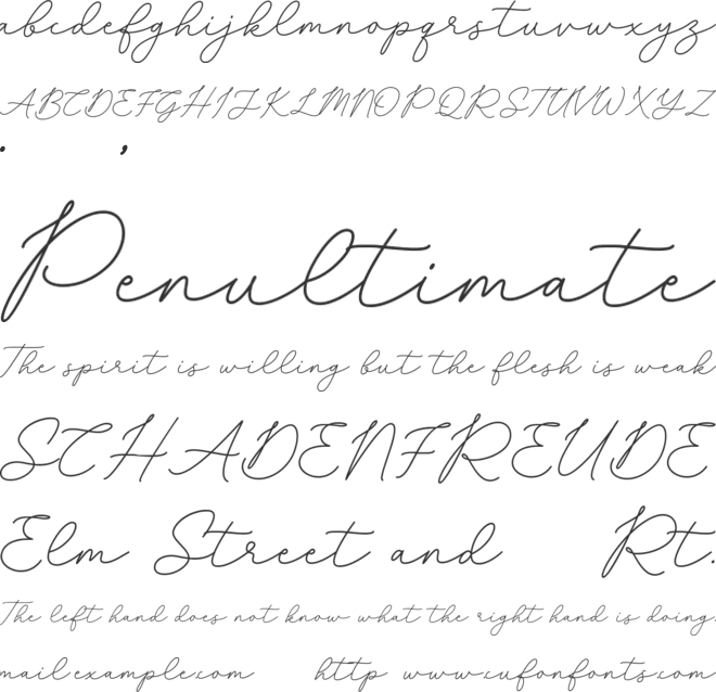 Karmila font preview