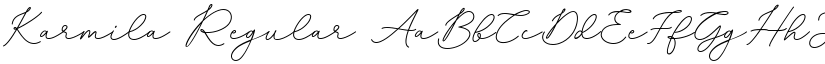Karmila Regular font