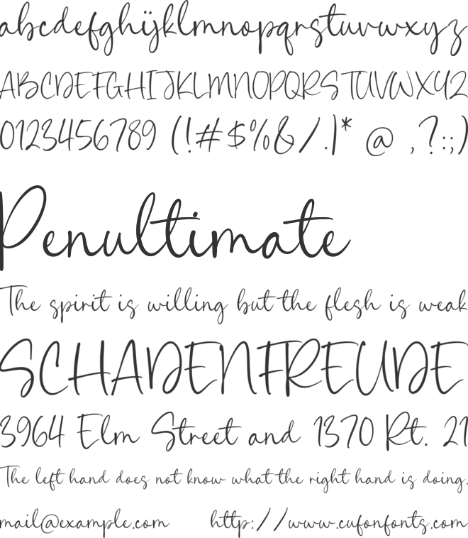 Scarleta Jayden font preview