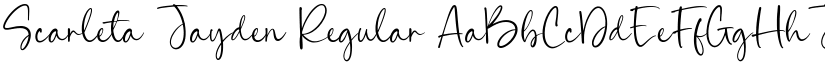 Scarleta Jayden Regular font
