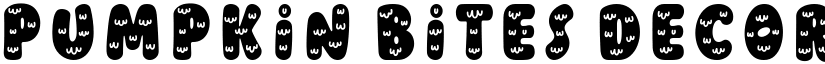 Pumpkin Bites Decorative Regular font