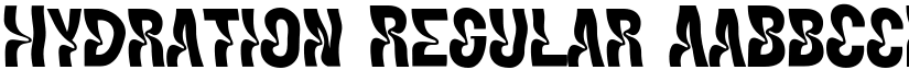 Hydration Regular font