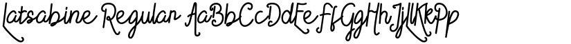 Latsabine Regular font