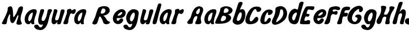 Mayura Regular font