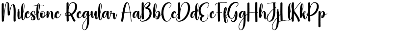 Milestone Regular font