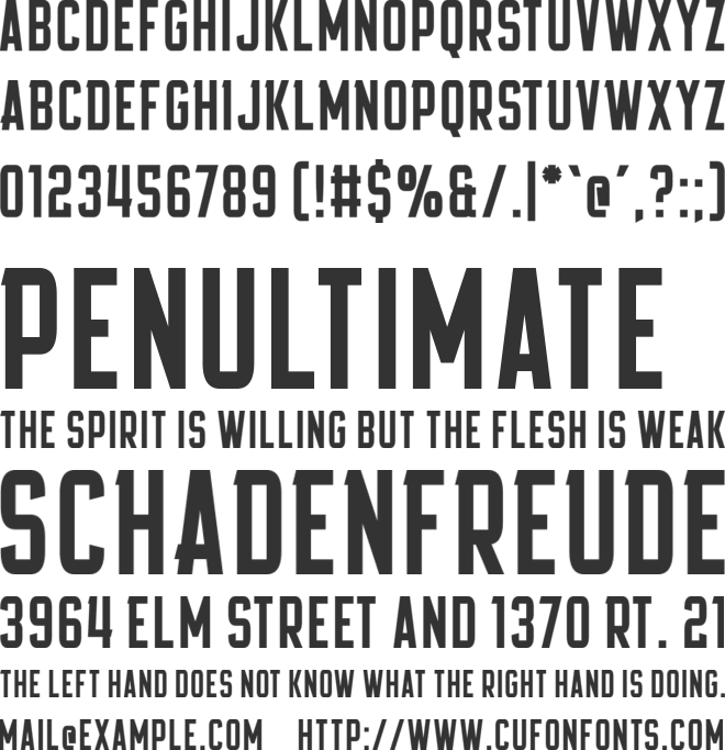 Nuchileda font preview