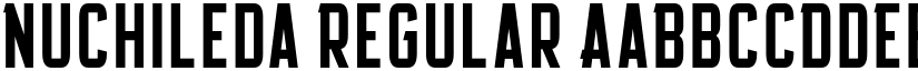Nuchileda Regular font