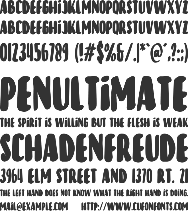Pursuit Of Happiness font preview