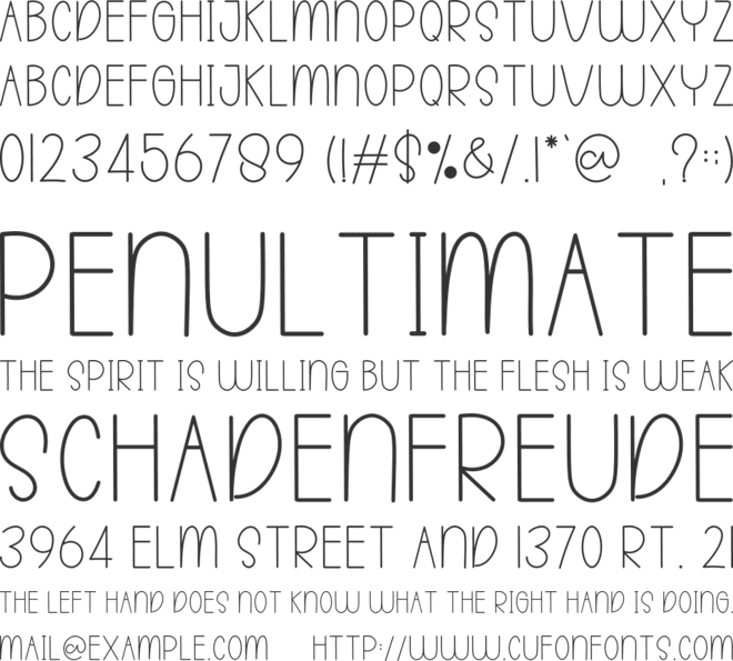 Life Beach font preview