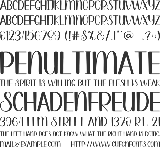 MARKET PROMO font preview