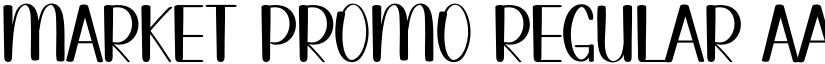 MARKET PROMO Regular font