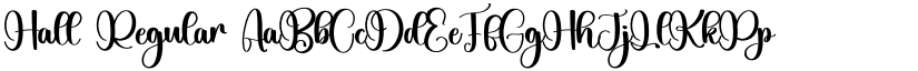 Hall Regular font