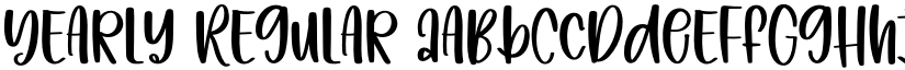 Yearly Regular font