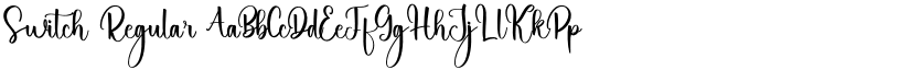 Switch Regular font