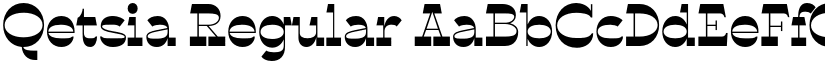 Qetsia Regular font
