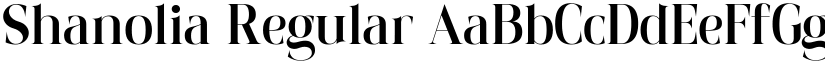 Shanolia Regular font