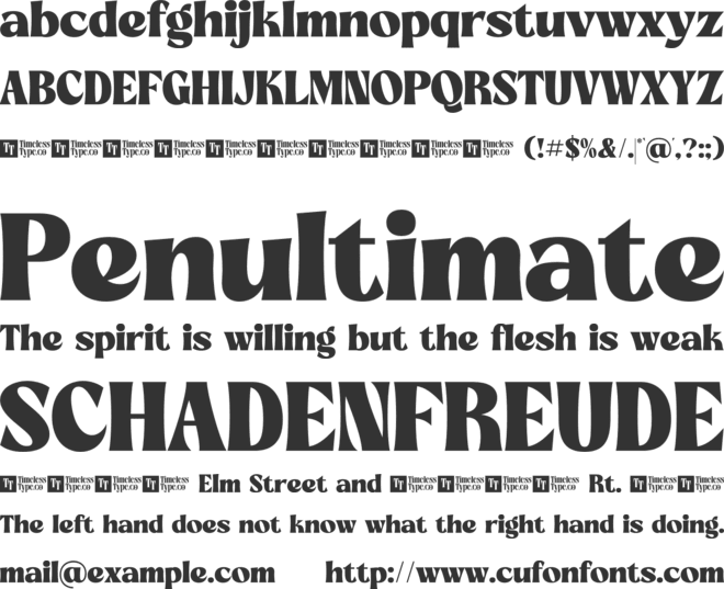 Briegal font preview