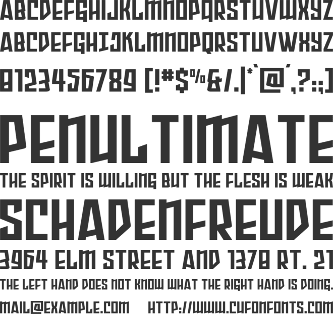 Splashpoint font preview