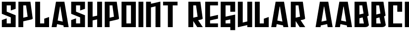 Splashpoint Regular font