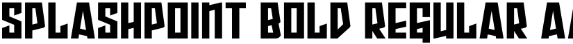 Splashpoint Bold Regular font