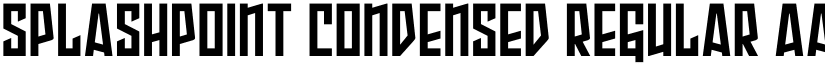 Splashpoint Condensed Regular font