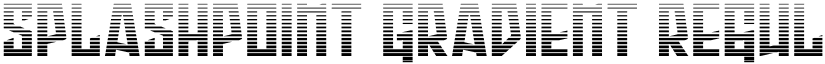 Splashpoint Gradient Regular font