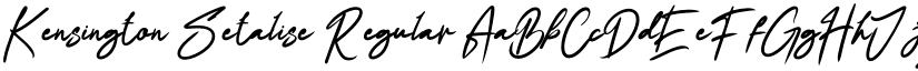 Kensington Setalise Regular font