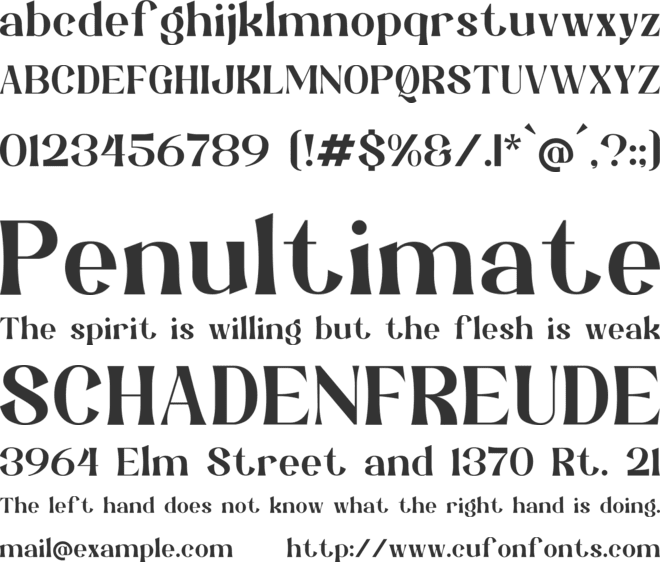 Groyste font preview