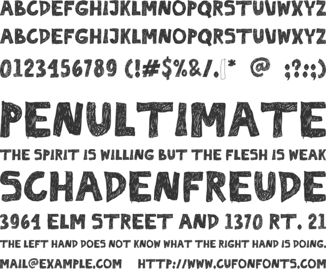 Groozila font preview