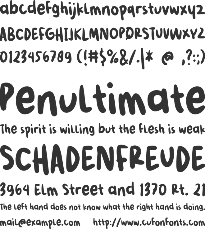 Empirez font preview