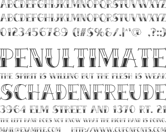 Needlework font preview