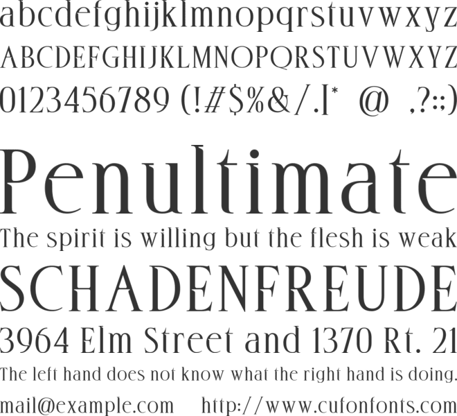 Deloca Moreys font preview