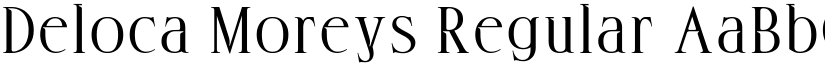 Deloca Moreys Regular font