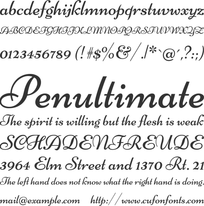 Niconne font preview