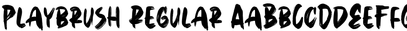 Playbrush Regular font