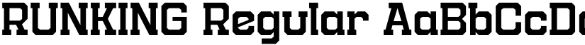 RUNKING Regular font