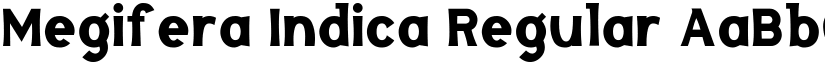 Megifera Indica Regular font