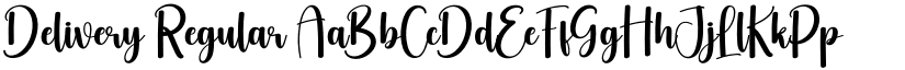 Delivery Regular font