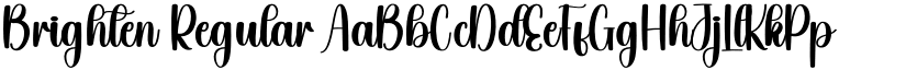 Brighten Regular font
