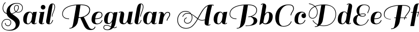 Sail Regular font