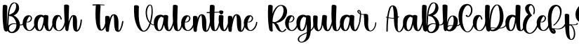 Beach In Valentine Regular font