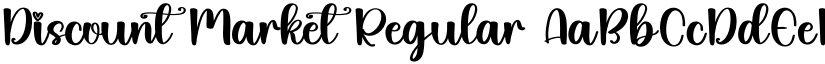 Discount Market Regular font