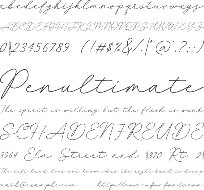 LaKarley font preview