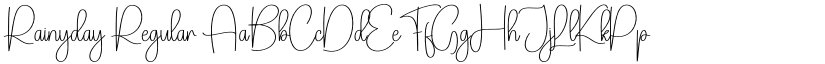 Rainyday Regular font