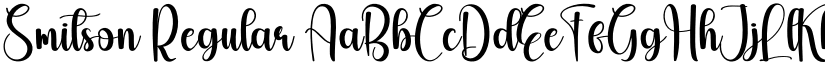 Smitson Regular font
