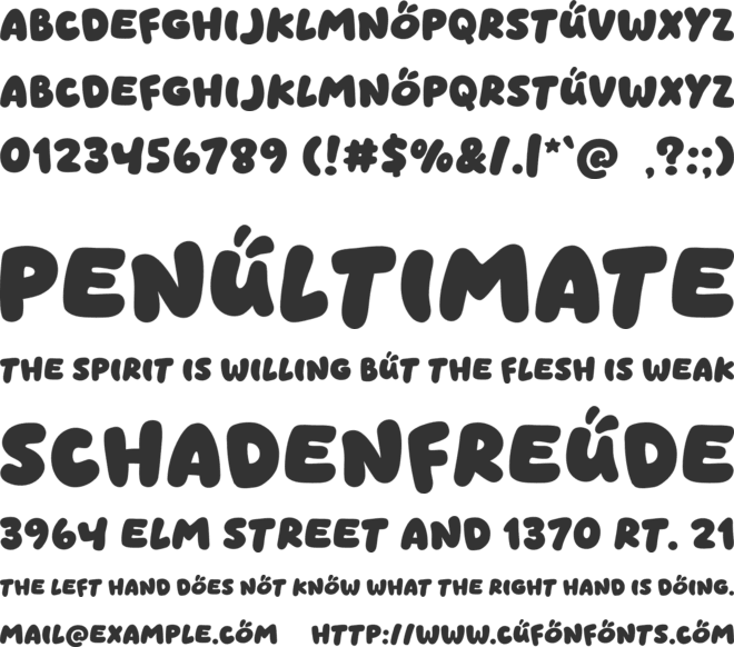 Momentz font preview