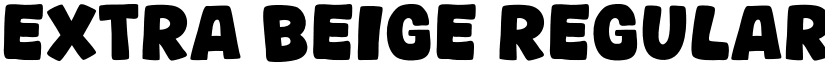Extra Beige Regular font