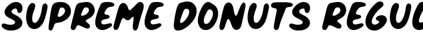 Supreme Donuts Regular font
