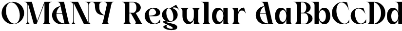 OMANY Regular font