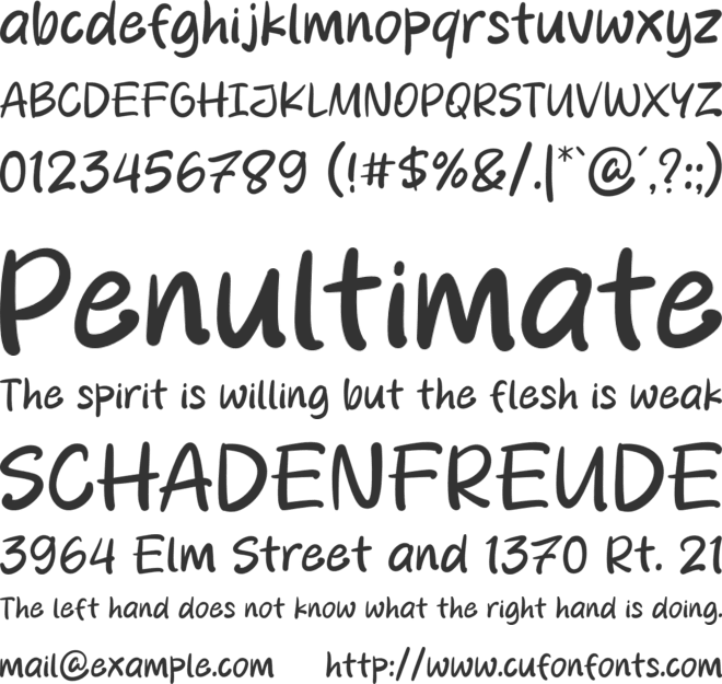 Milky Week font preview